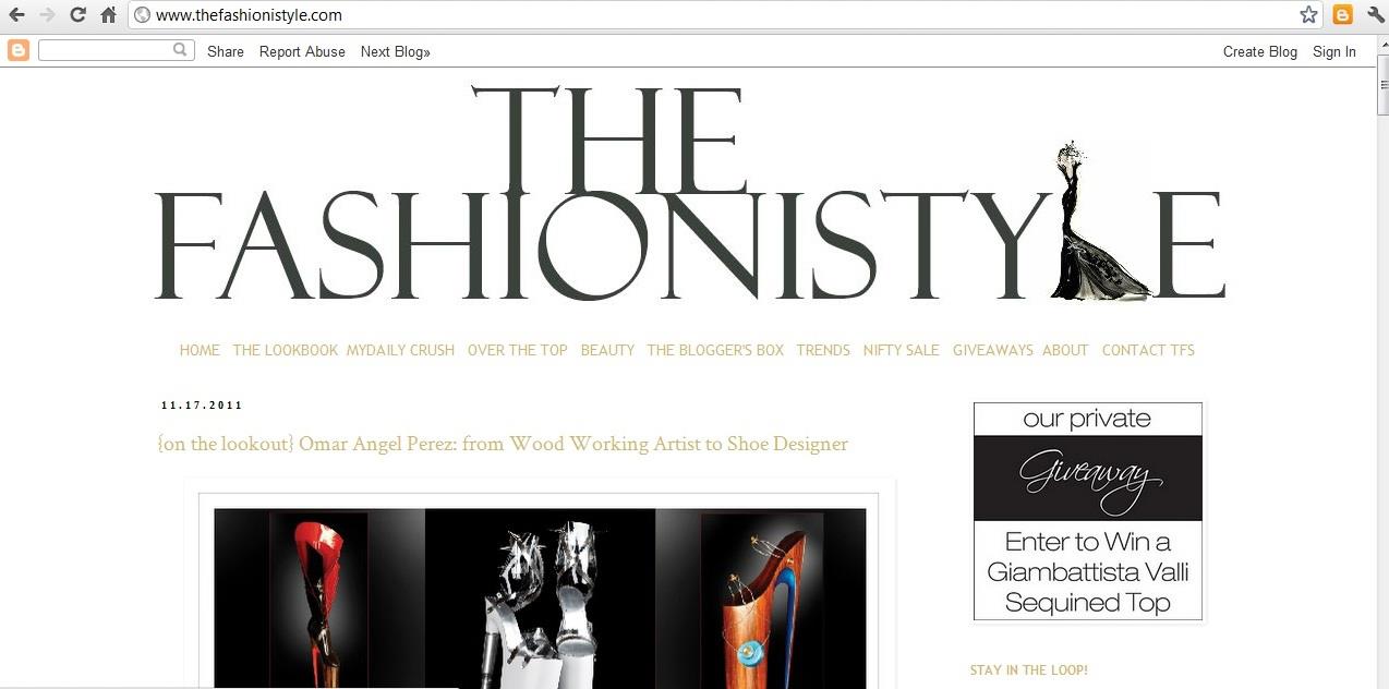 Omar Perez' Stilett"O"s featured in The FashionIStyle Blog NYC